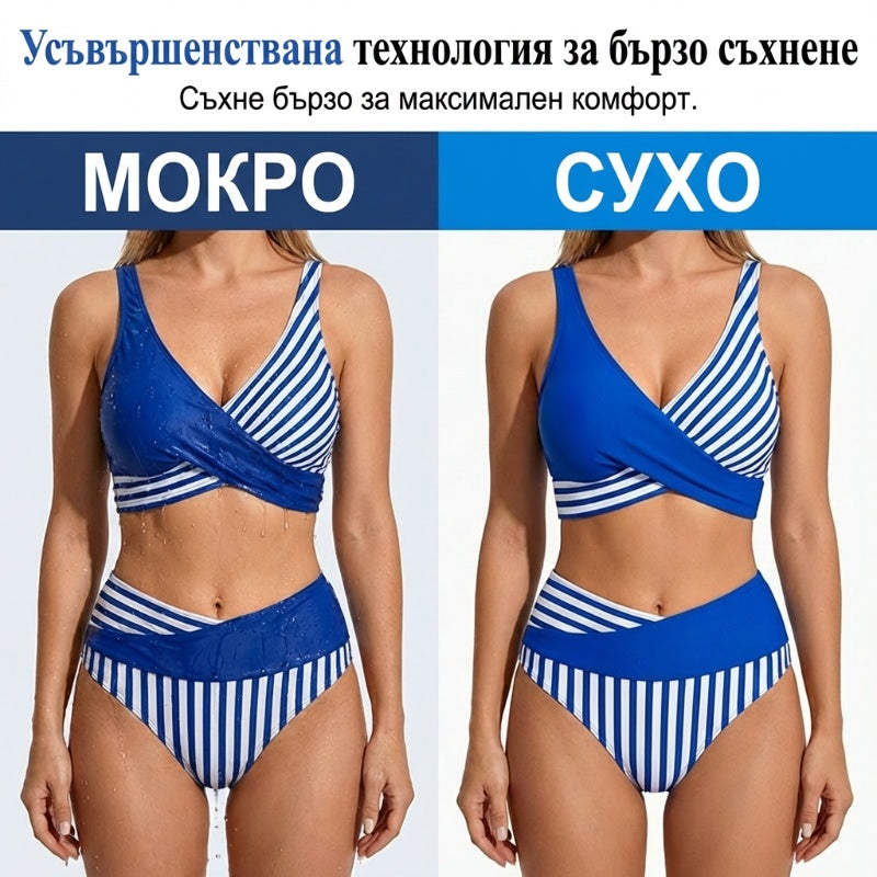 zaslona 🔥 S-3XL 👙 Dvodijelni kupaći kostim s blokovima boja i prugama 🌊🏖️ 🔥 S-3XL 👙 Dvodijelni kupaći kostim s blokovima boja i prugama 🌊🏖️